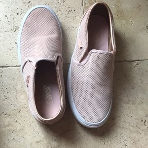 Vans rose gold slip-on